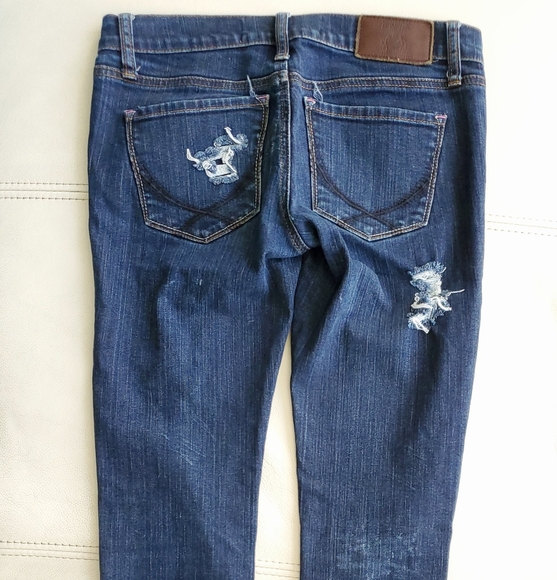 2/40$ Victoria Secret PINK ripped skinny jeans - Picture 8 of 9